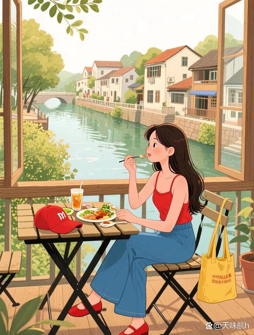 不同人不同节奏放慢生活插画