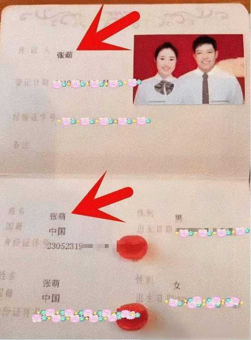 内地与港澳台居民结婚登记证书样本