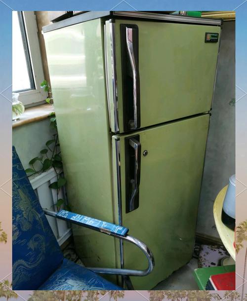 80年代老式单门冰箱 厨房剩菜放置场景