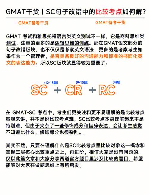 GMAT句子改错典型错误类型对比