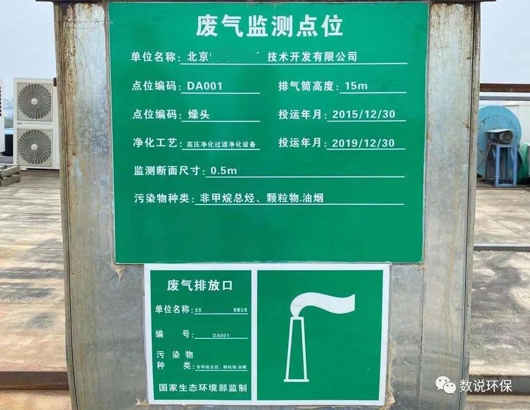 居民区空气质量监测点布设位置公示牌