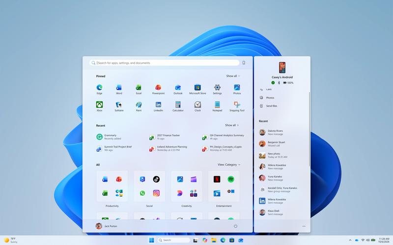 Win11系统微软商店免费主题分类界面截图