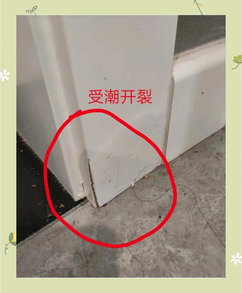 卫生间免漆门门套受潮变形图