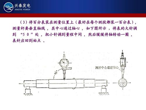 机械轴弯曲变形量检测实操示意图