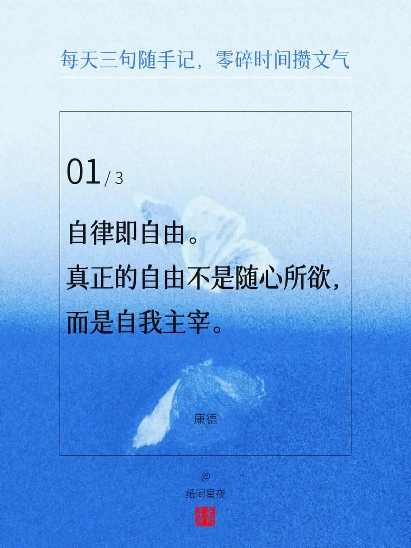 自由是假象，自律才是亲爹