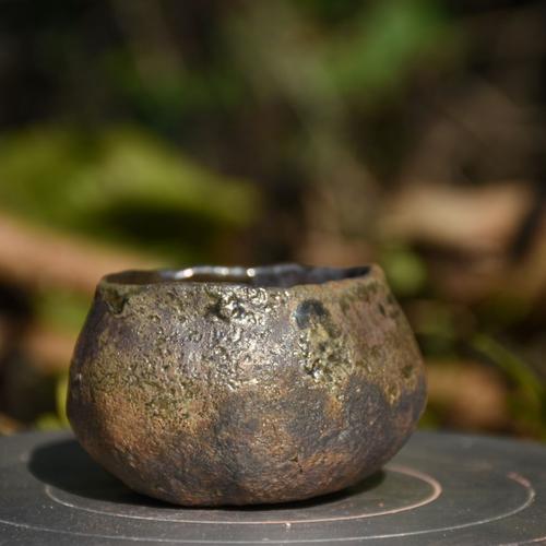 陶土柴烧落灰釉效果特写