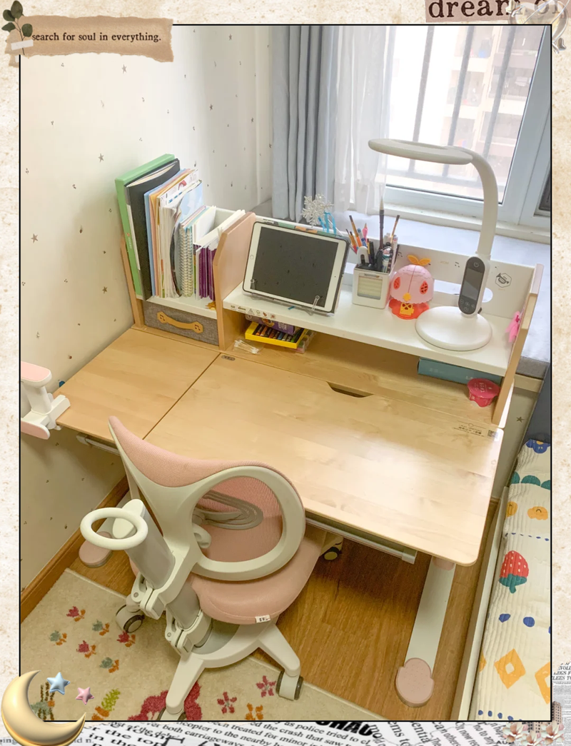 小户型儿童桌椅摆放实景图