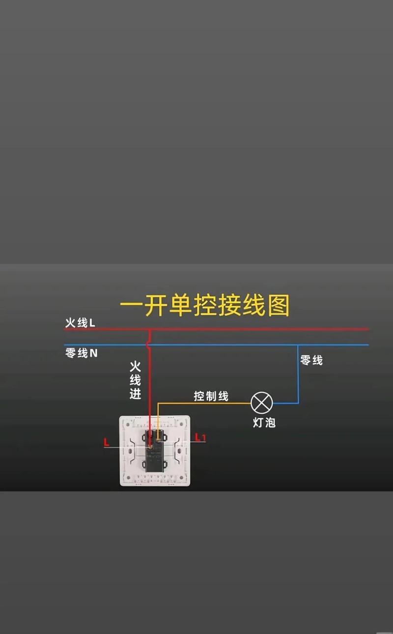 家装墙面开关安装接线示意图