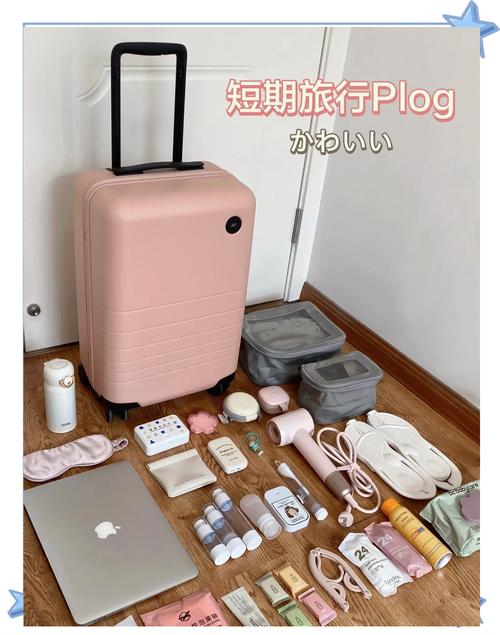 短途出游出行前物品整理实拍