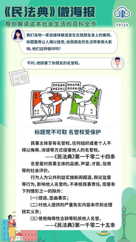 名誉权侵权常见误区普法宣传图
