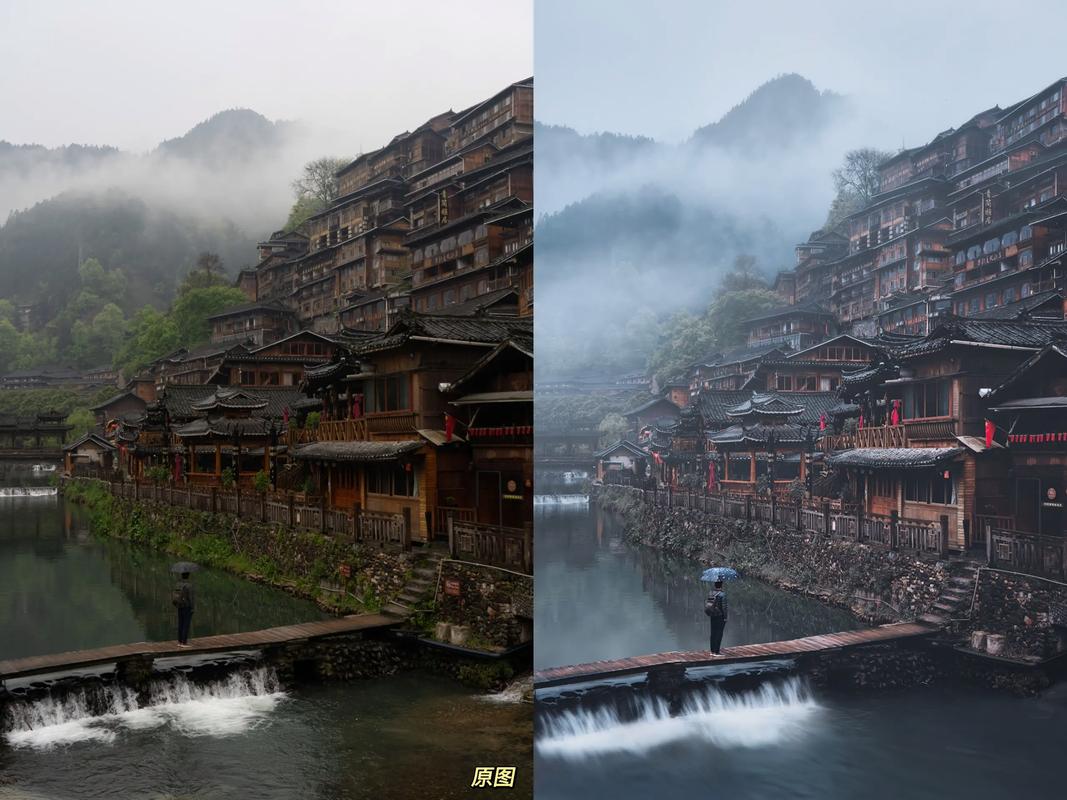 旅游攻略网红打卡点滤镜对比实拍