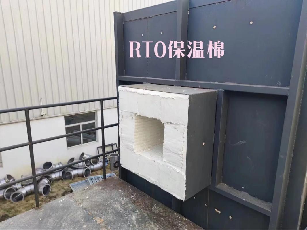改造后的工业窑炉烟道保温实拍