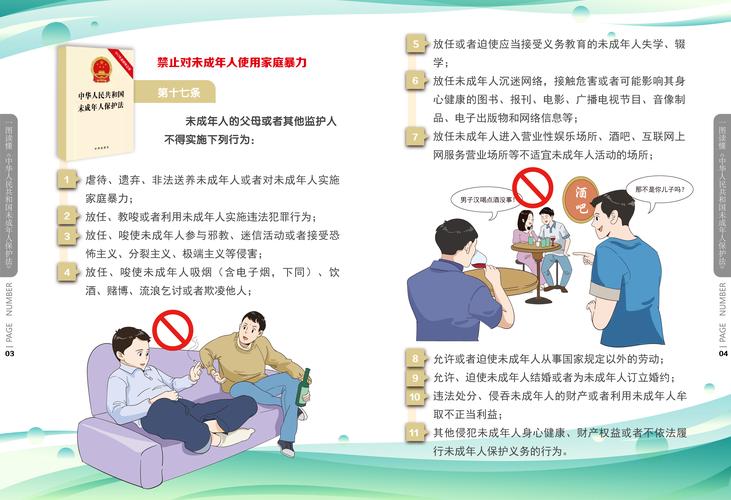 未成年人保护法 反家暴 法律宣传海报