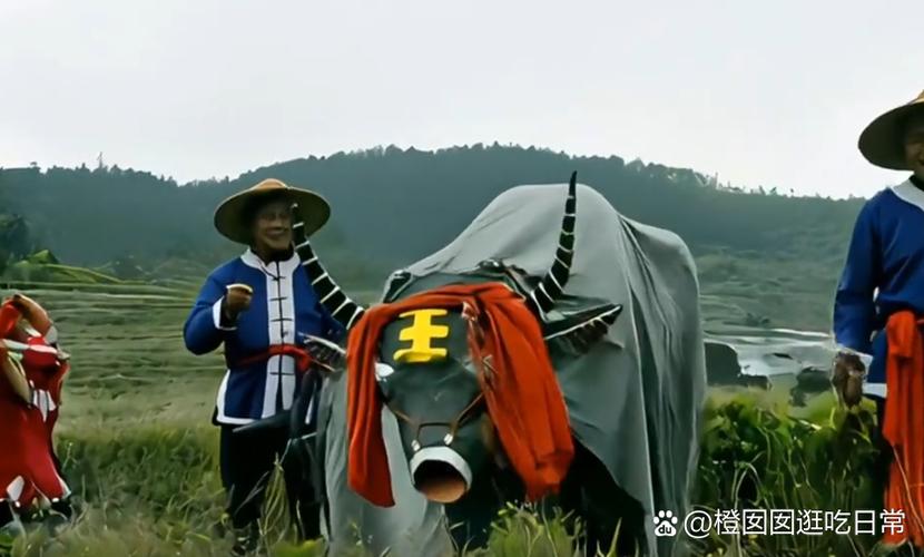 湖北南漳老艺人教授舞春牛道具制作