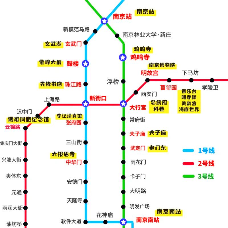 南京地铁口周边小区步行路线实测图