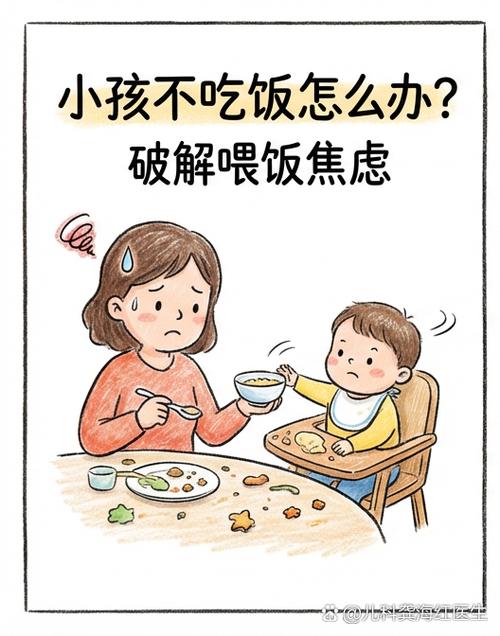 奶奶追着喂饭时宝宝扭头躲避的实拍图