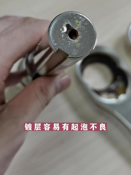 电镀层结合力热震试验后起泡照片