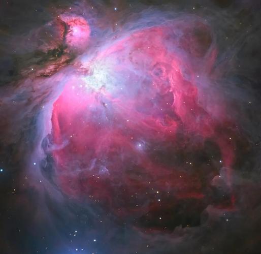 猎户座大星云红超巨星参宿四望远镜拍摄色彩