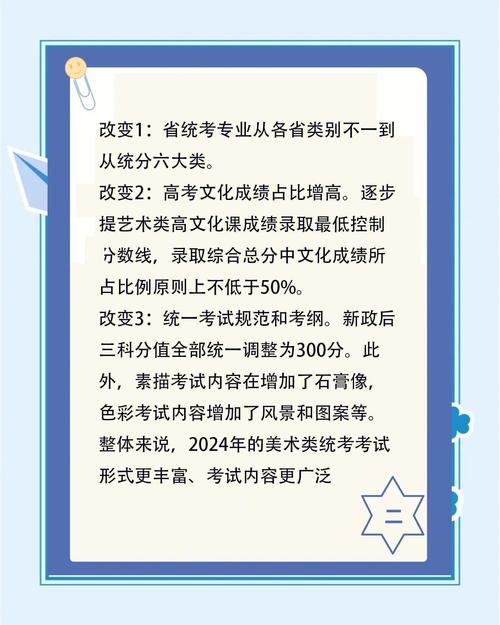 2024艺考改革省级统考政策文件图表