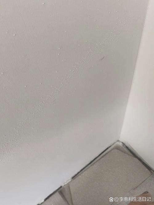家装墙面未做抗起粒颗粒瑕疵实景图