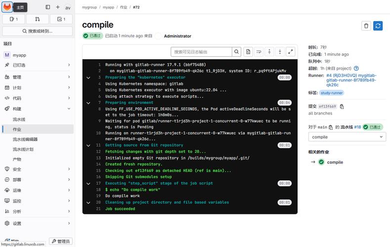 GitLab CI流水线自定义触发规则配置界面截图