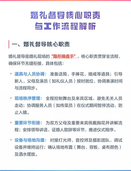 婚礼现场督导演示流程