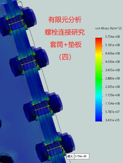 螺栓连接有限元分析接触设置