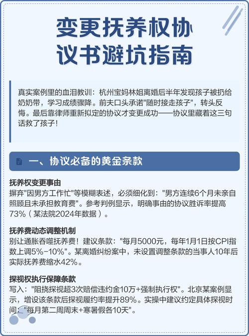 抚养权变更高频避坑指南