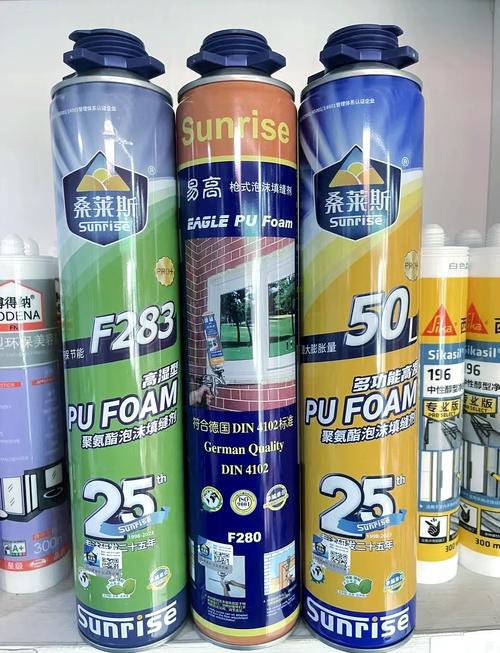 不同品牌发泡胶产品对比图