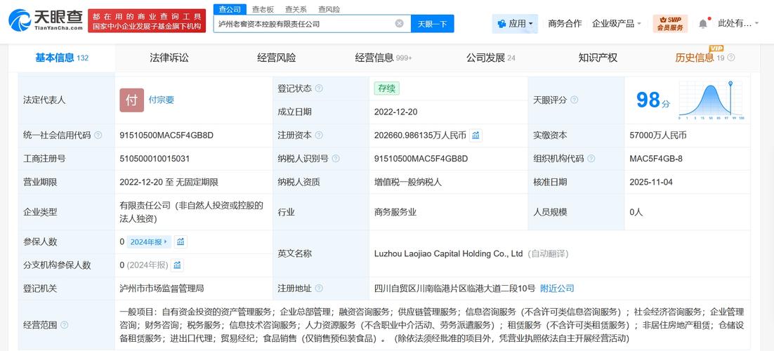 工商股权登记信息查询页面