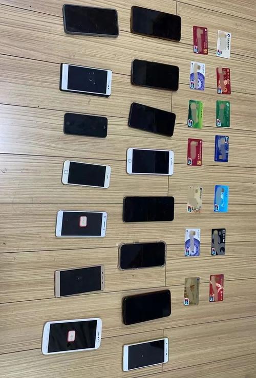 警方查获的数字货币洗钱跑分作案手机