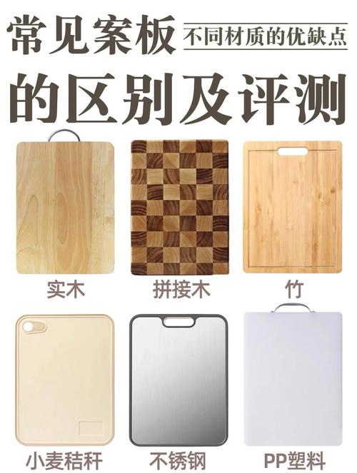 厨房案板分类使用示意图 生熟分开不同材质案板