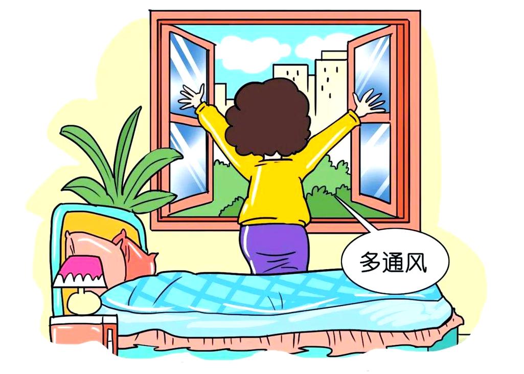 夏季空调房定时开窗通风场景图