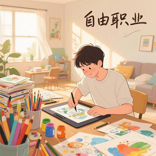 年轻人逃离编制内工作转行自由职业场景漫画