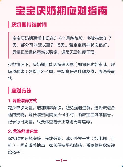 正确应对宝宝厌奶的几个实用小技巧