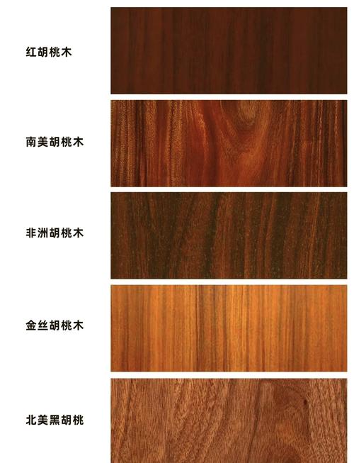 不同木材手工木勺对比展示纹理黑胡桃樱桃木橄榄木