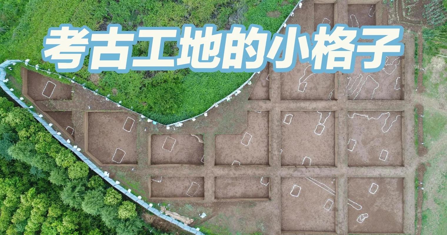 基建项目前置考古调查探方布点实拍图
