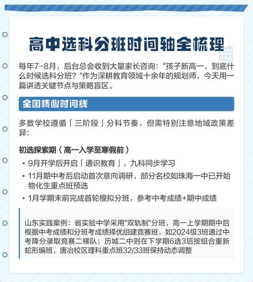 不同情况，选班型的思路其实很简单