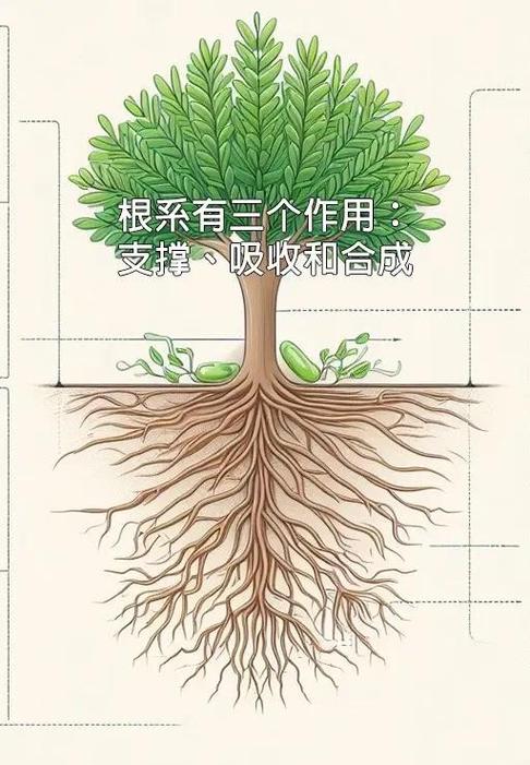 工厂车间与树木根系对比示意图