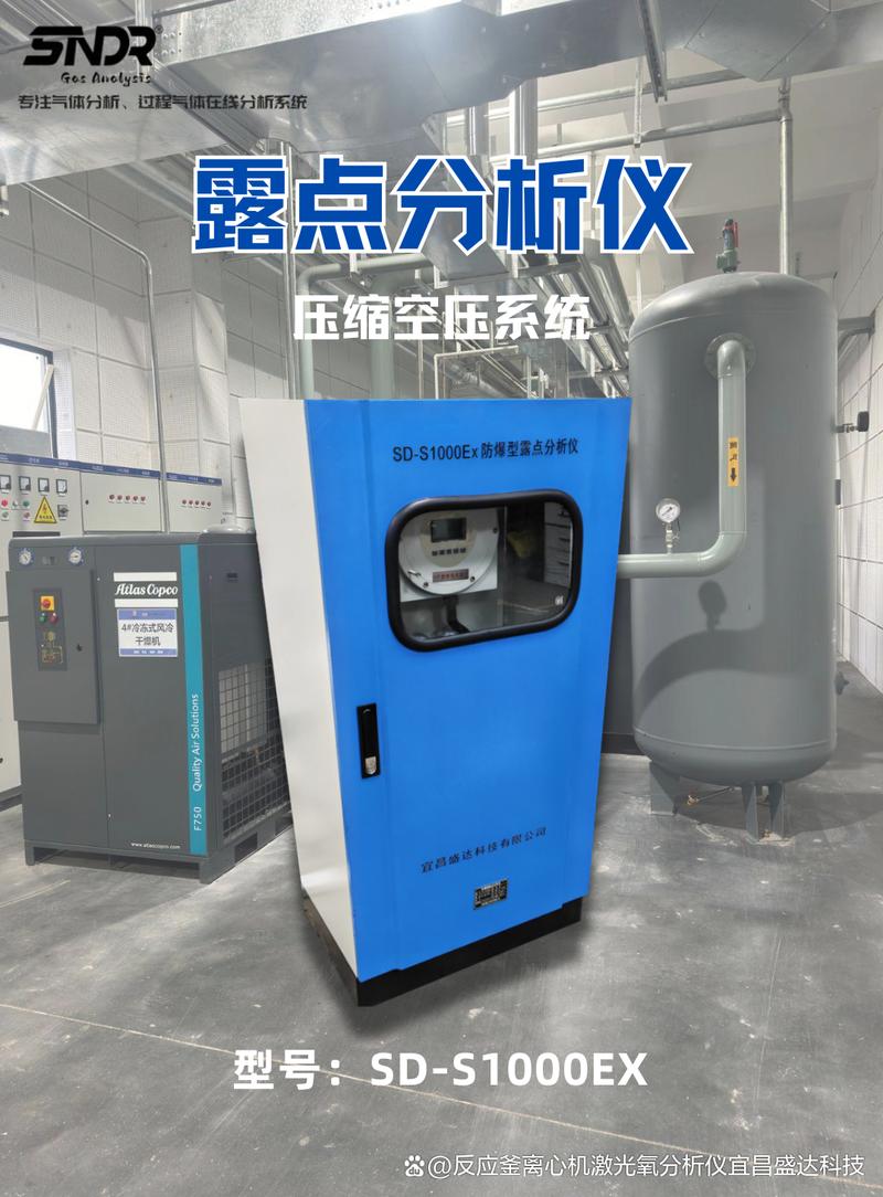工业干燥机露点参数检测仪器现场图