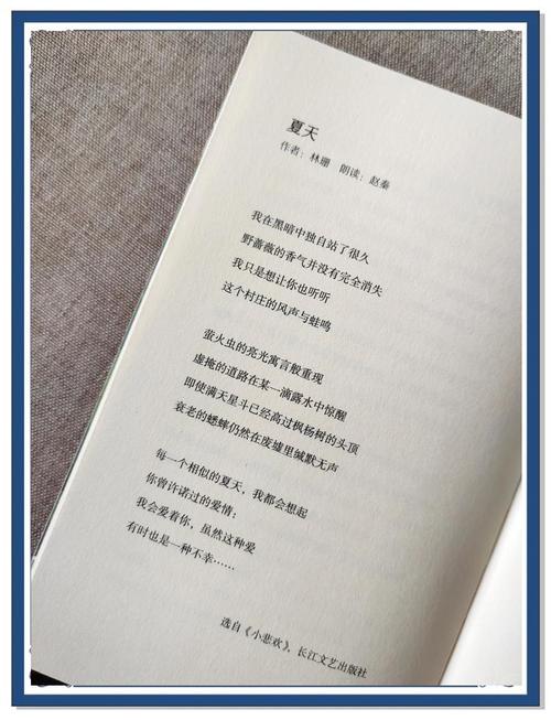 现代诗书籍翻开内页实拍