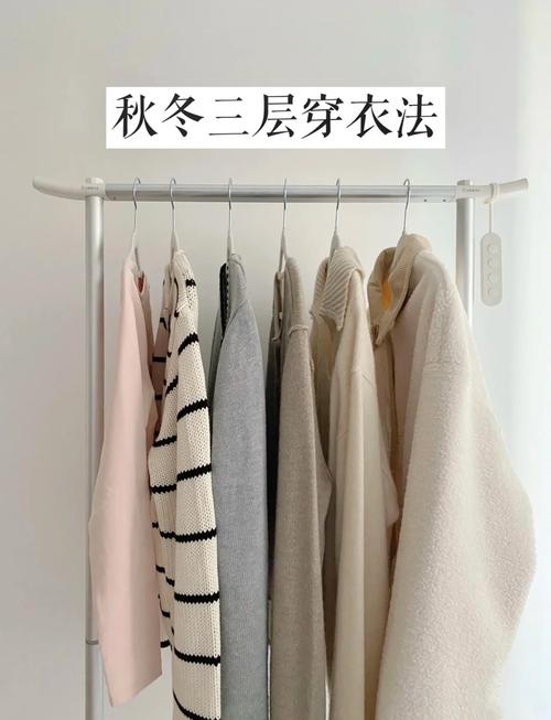 通勤日常三层衣物分层搭配展示图