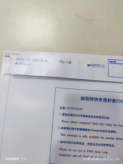 EMS邮寄劳动异议函封皮标注示例
