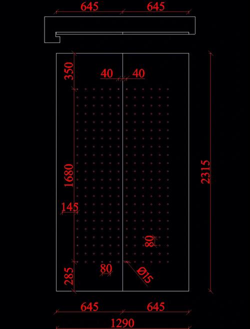 洞洞板配件收纳布局平面图