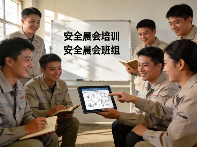 工厂班组安全晨会培训场景