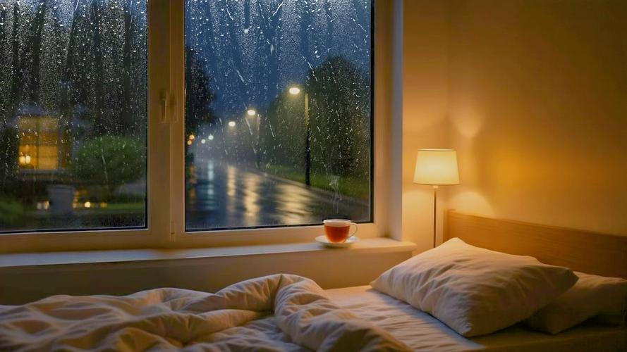 下雨白噪音助眠场景