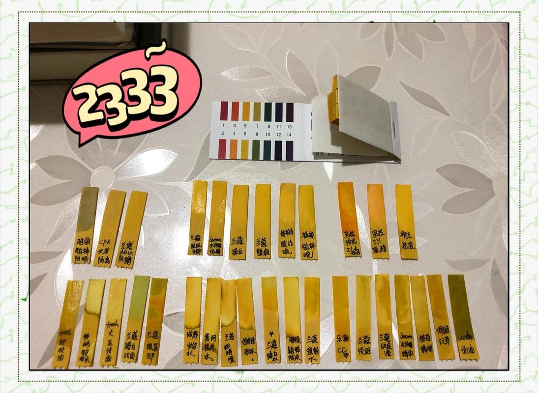 家用苯检测试剂盒比色卡颜色对比图