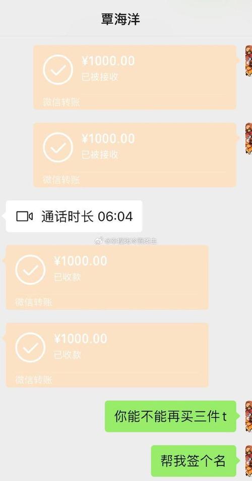 手机聊天记录截图显示文物鉴定服务转账记录