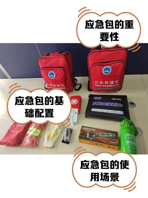 入户门旁放置的家庭应急包实物图