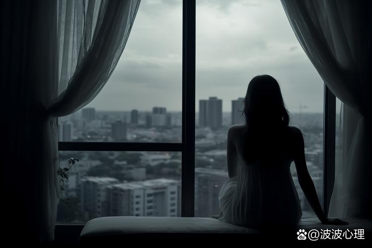深夜独坐窗前情绪低落场景